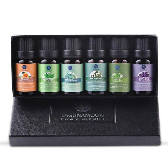 Lagunamoon Pure Essential Oils 10ML 6pcs